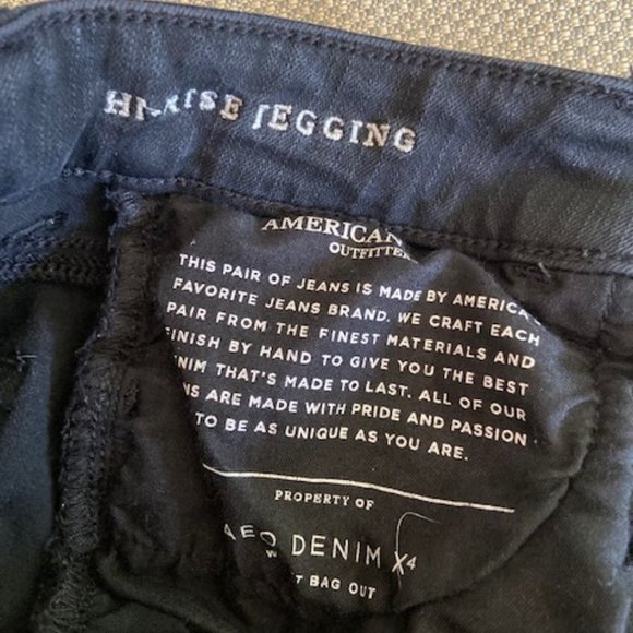 American Eagle Black High Rise Jegging Jeans - Picture 4 of 6